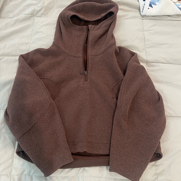 Tops - Lululemon Brown Hooded Pullover